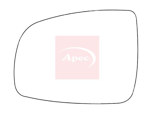 Apec Exterior Wing Mirror Glass Left