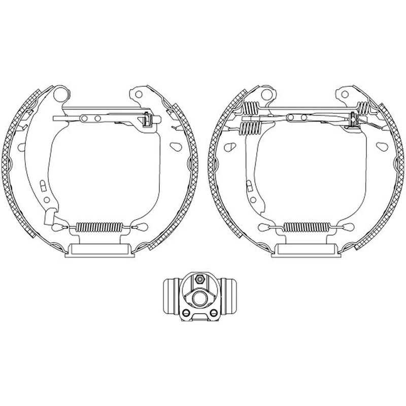Mintex Brake Shoe Set Axle Kit MSP179