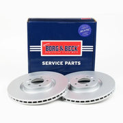 Borg & Beck 2 x Vented Front Brake Discs BBD5587