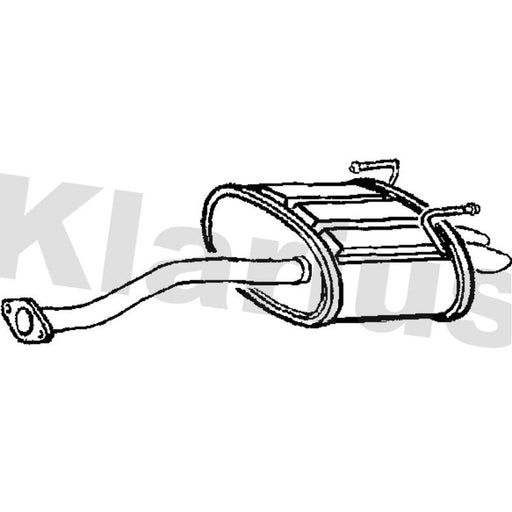 Klarius Box With Tail Pipe Rear HA333J
