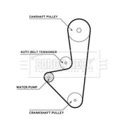 Borg & Beck Timing Belt & Water Pump Kit BTW1033