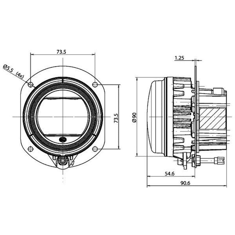 Hella Headlamp De-Zf Md12/24 1F0 Left 1F0 011 988-021 2791150 1F0 011 988-021