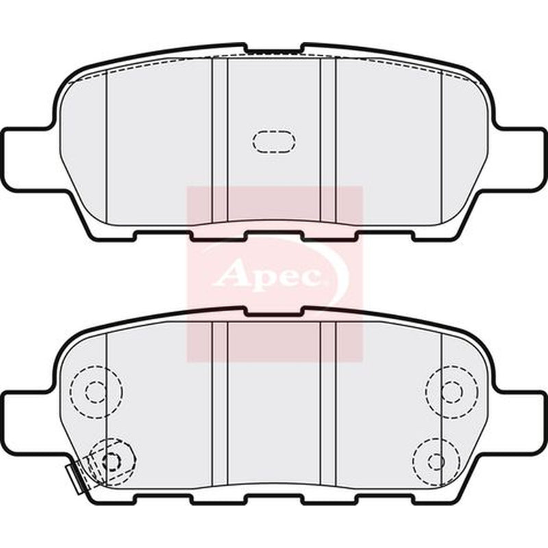 Apec Rear Brake Pad Set PAD1264