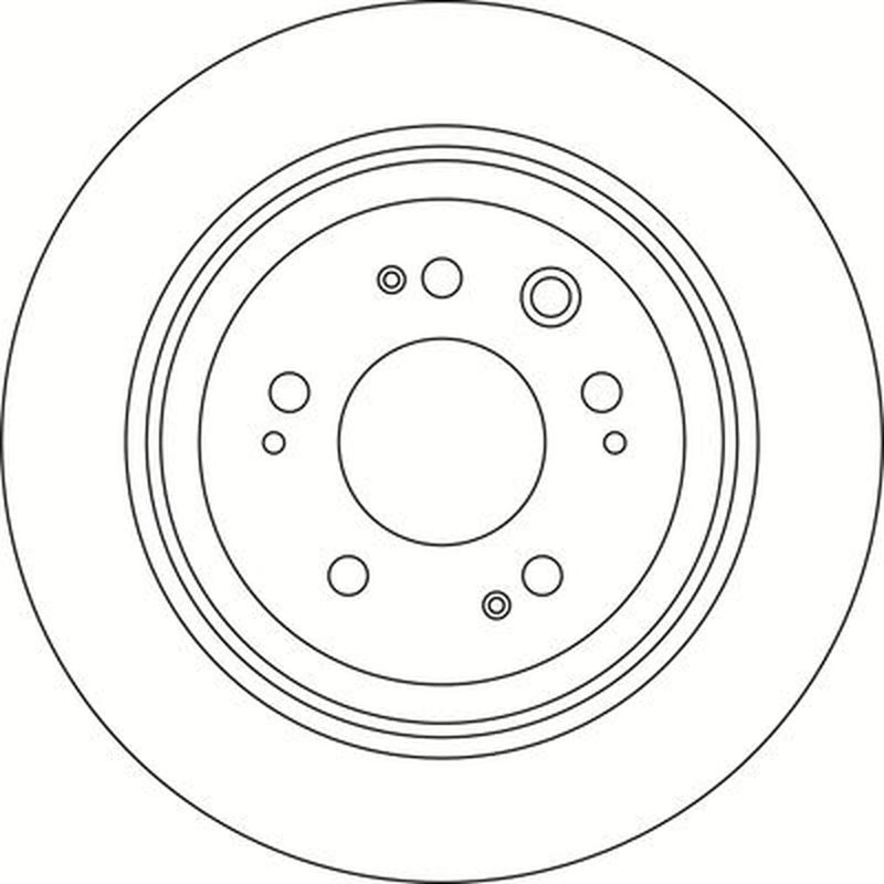 Abtex 2 x Solid Rear Brake Discs BD1570S