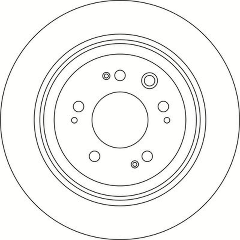 Abtex 2 x Solid Rear Brake Discs BD1570S