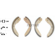Textar Brake Shoe Set Axle Kit 91012400