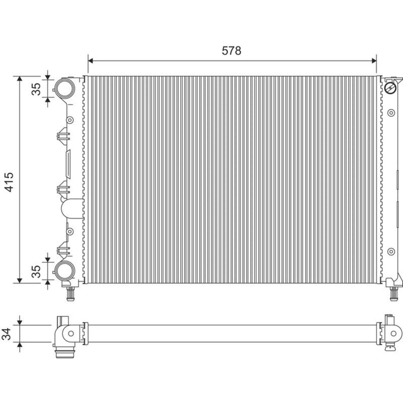 Valeo Engine Radiator 701380