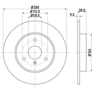 DON Front Brake Discs PCD18942
