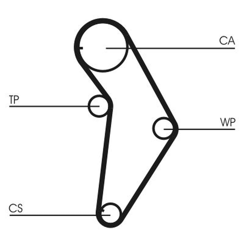Continental CTAM Timing Belt Kit with Rollers CT973K1