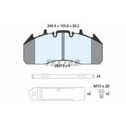 Textar Front Brake Pad Set 2927303