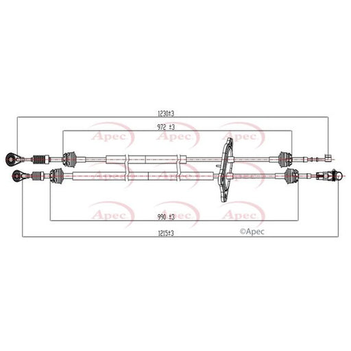 Apec Manual Transmission Cable Pull CAB7030