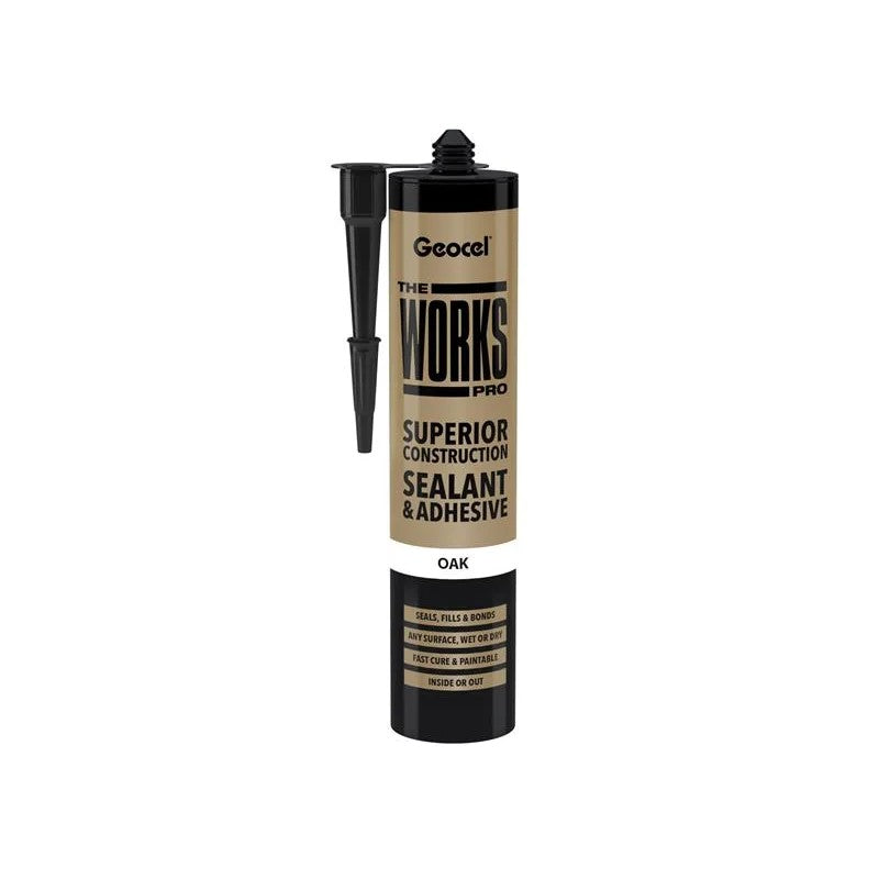 Geocel THE WORKS PRO Sealant & Adhesive Oak 290ml - 6001247/C03