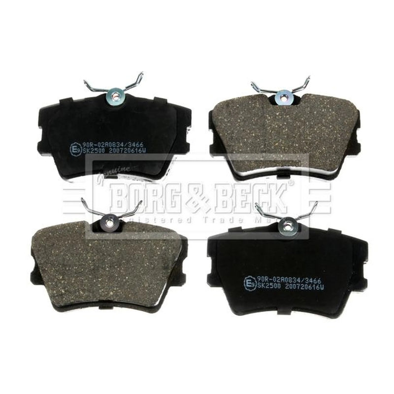 Borg & Beck 4 x Rear Brake Pad Set BBP1501