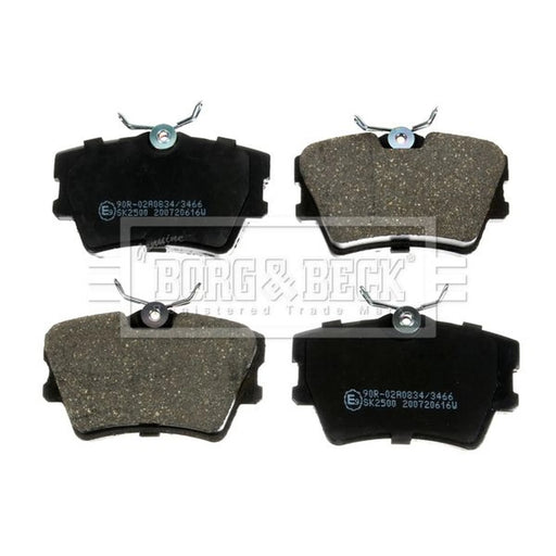 Borg & Beck 4 x Rear Brake Pad Set BBP1501