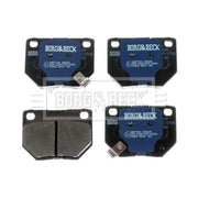 Borg & Beck 4 x Rear Brake Pad Set BBP1984