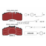 Textar Brake Pad Set 2940501