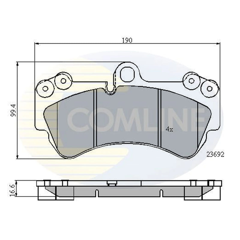 Comline Front Brake Pad Set CBP01314
