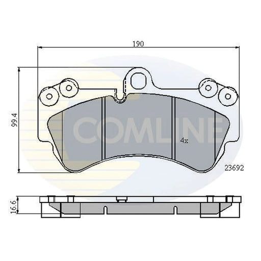 Comline Front Brake Pad Set CBP01314
