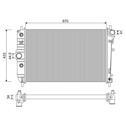 Valeo Engine Radiator 701274