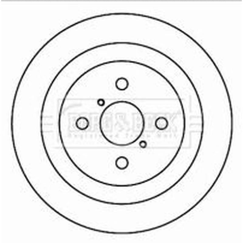 Borg & Beck 2 x Solid Rear Brake Discs BBD4601