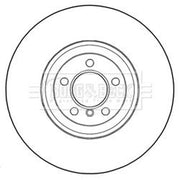 Borg & Beck 2 x Vented Front Brake Discs BBD6018S