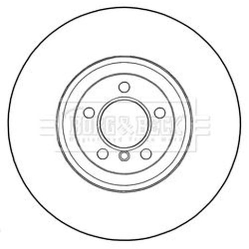 Borg & Beck 2 x Vented Front Brake Discs BBD6018S