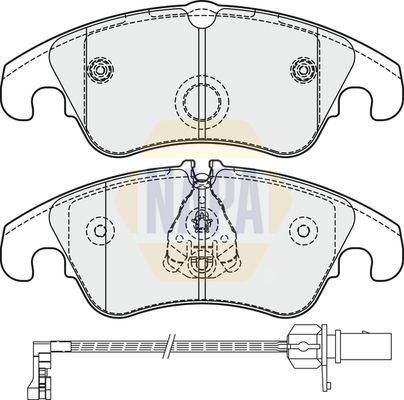 NAPA Front Vented & Rear Vented Brake Discs & Pads fits AUDI