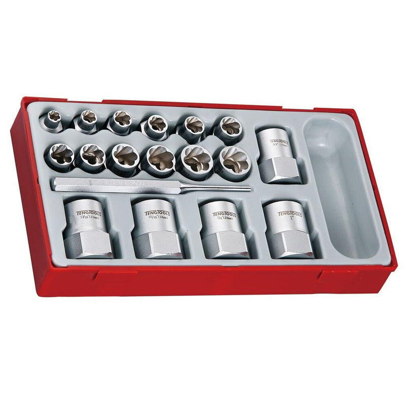 Teng Tools TT1 Stud Extractor Set 18 Piece Service Tool