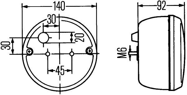 Hella 2SB 001 423-097 Tail Light Assembly