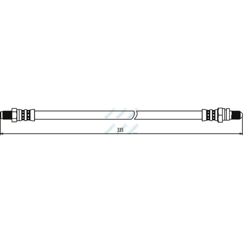 Apec Brake Hydraulic Hose Line Rear BHO4057