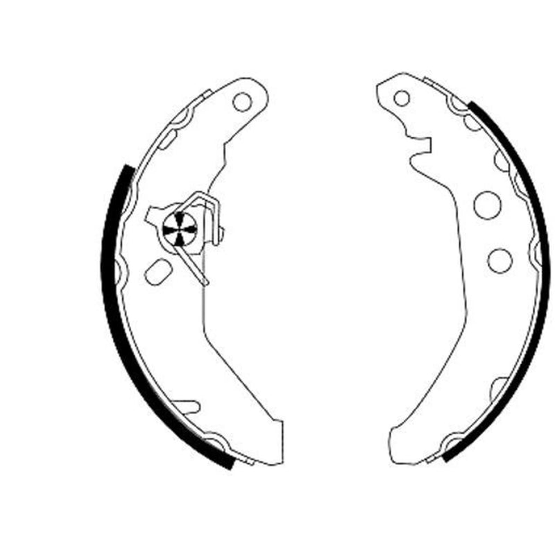 Mintex Brake Shoe Set Axle Kit MFR272