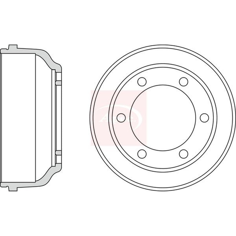 Apec Brake Drum Assembly Rear DRM9804