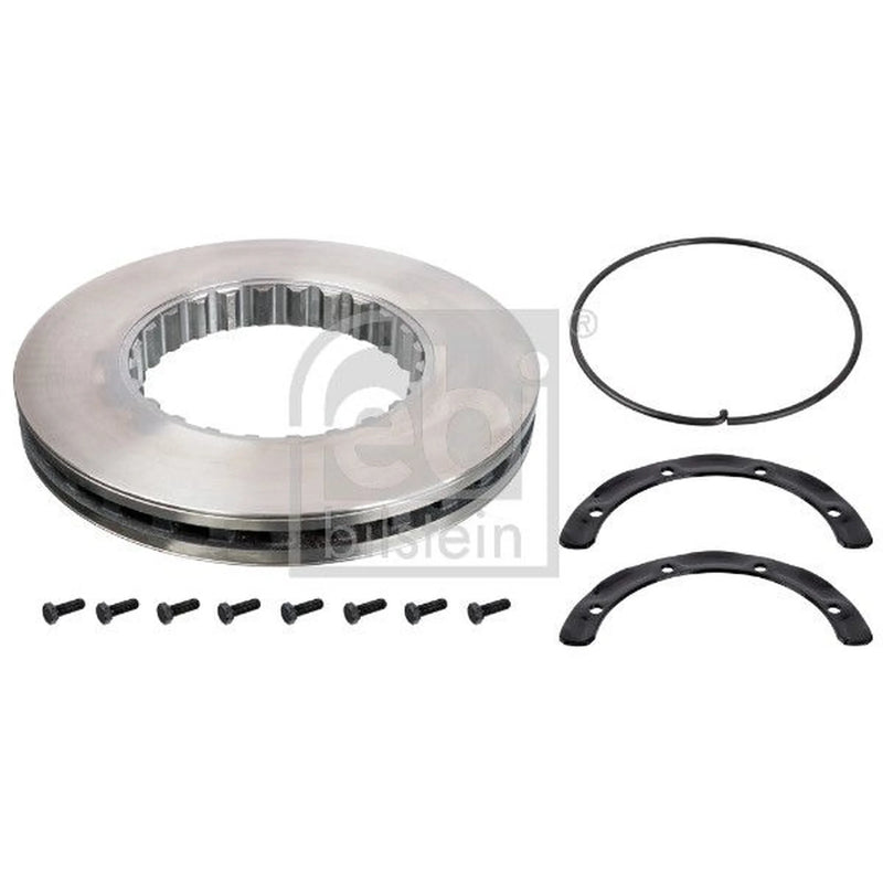 Febi 2 x Internally Vented Front Brake Discs 104674