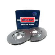 Borg & Beck 2 x Vented Front Brake Discs BBD5504