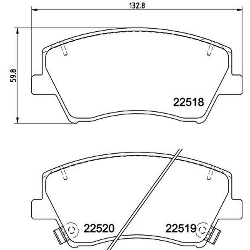 DON Front Brake Pad Set PCP1785
