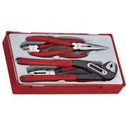 Teng Tools TT1 Pliers Set Vinyl Grip 4 Piece Kit