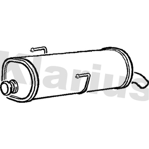 Klarius Box With Tail Pipe Rear PG895G
