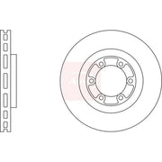 Apec 2 x Vented Front Brake Discs DSK2321