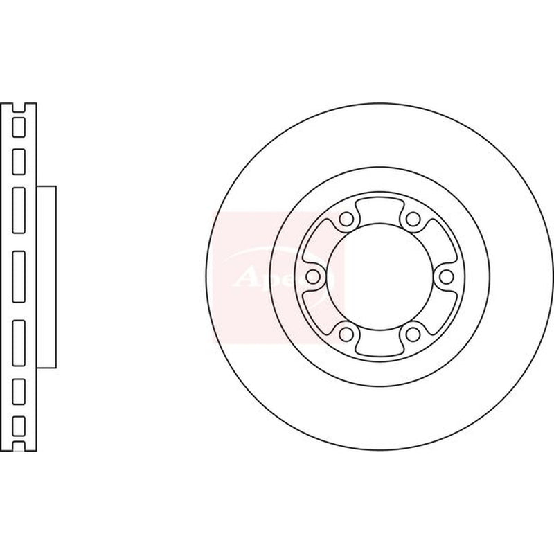 Apec 2 x Vented Front Brake Discs DSK2321