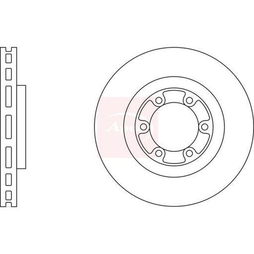 Apec 2 x Vented Front Brake Discs DSK2321
