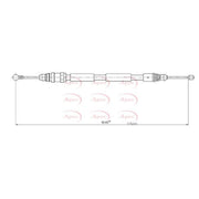 Apec Handbrake Cable Right Rear CAB1605