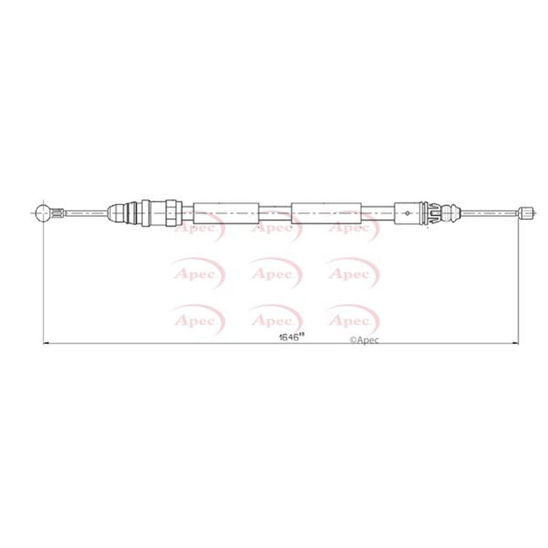 Apec Handbrake Cable Right Rear CAB1605