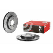 Brembo 2 x Perforated/Vented Rear Brake Discs 09.C711.21