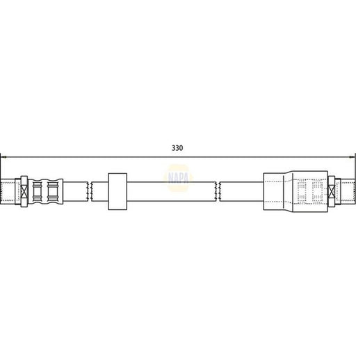 NAPA Brake Hydraulic Hose Line Front NBH1051