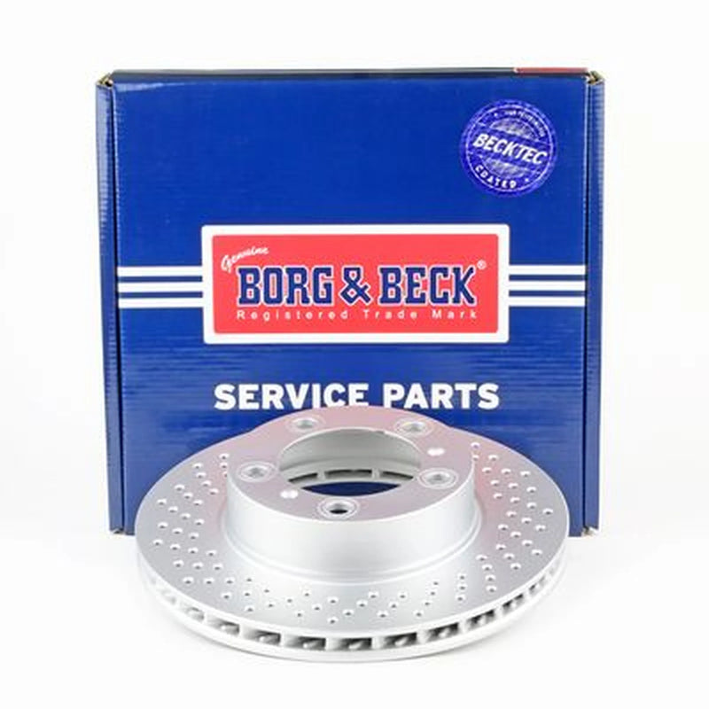 Borg & Beck 2 x Perforated/Vented Front Brake Discs BBD6001S