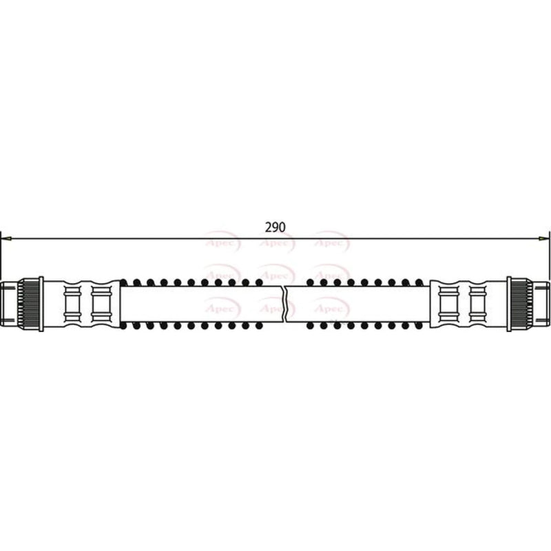 Apec Brake Hydraulic Hose Line Rear HOS3233