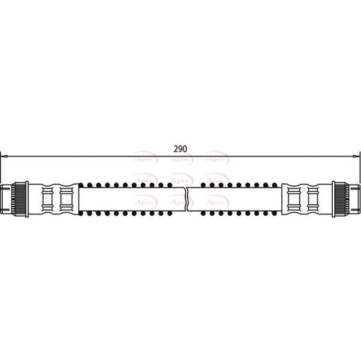 Apec Brake Hydraulic Hose Line Rear HOS3233