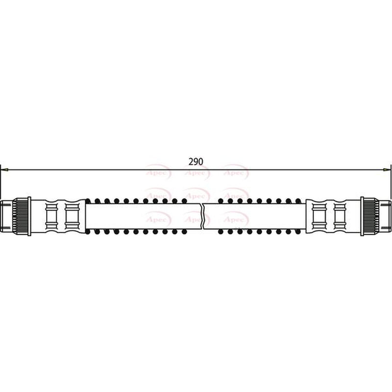 Apec Brake Hydraulic Hose Line Rear HOS3233