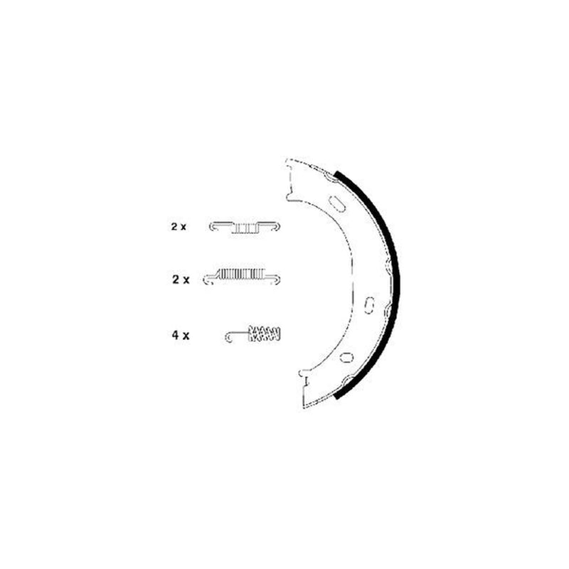 Mintex Parking Brake Shoe Set MFR488