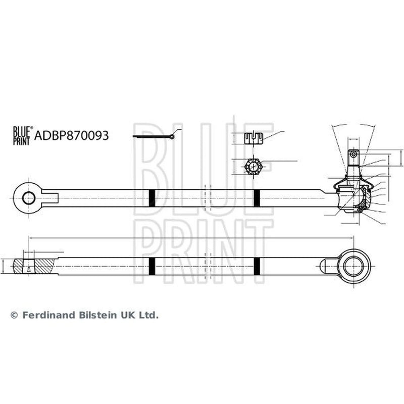 Blue Print Steering Tie Rod End Ball ADBP870093